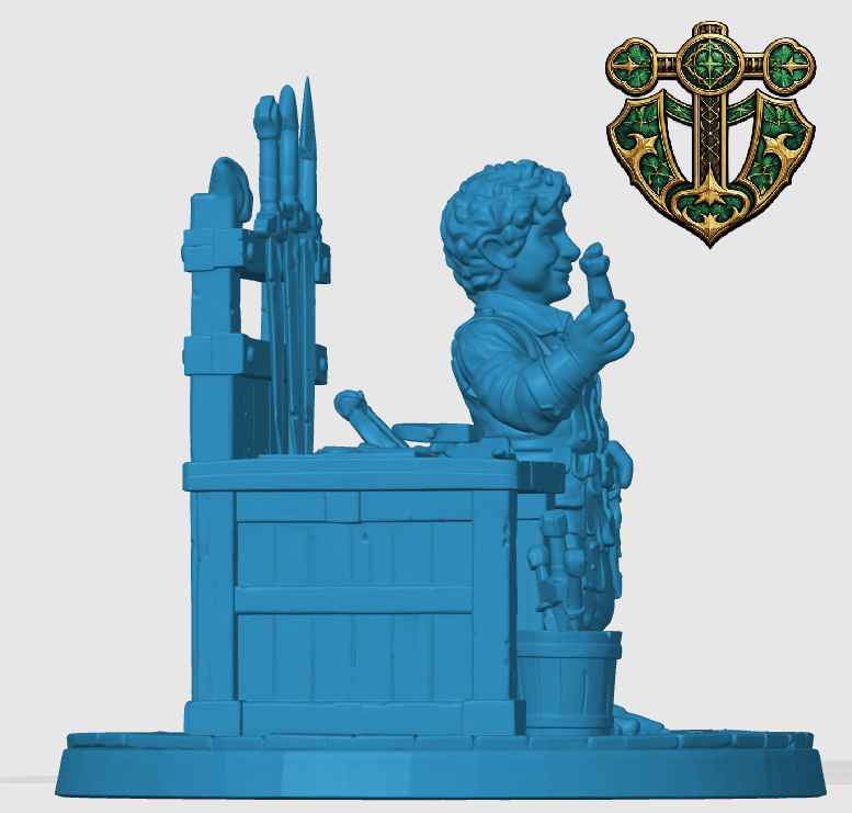 Halfling Weapons Merchant — miniatura 3