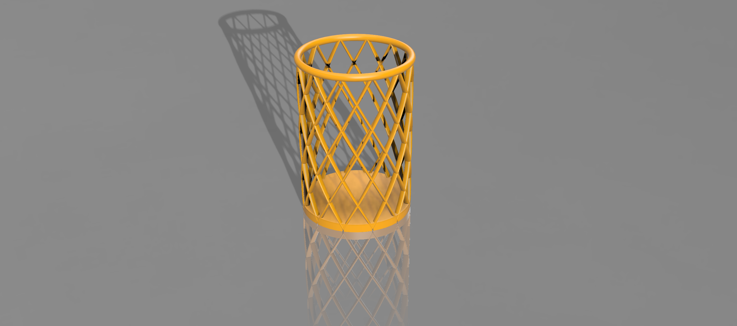 Geometric Lattice Pen Holder - Easy Print---Portalápices Geométrico - Impresión Fácil----Porte-Stylos Design Géométrique (Avec Supports)
