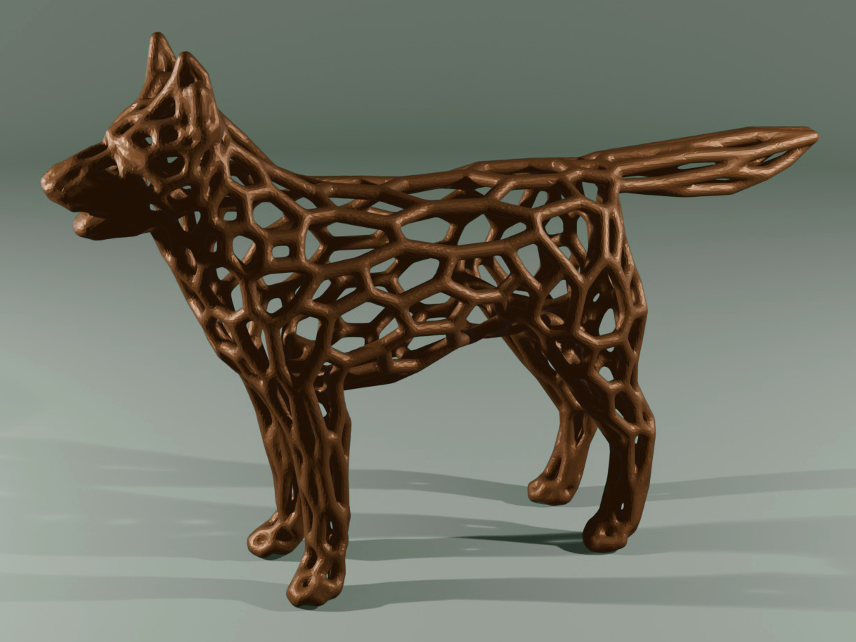 German Shepherd Dog Voronoi