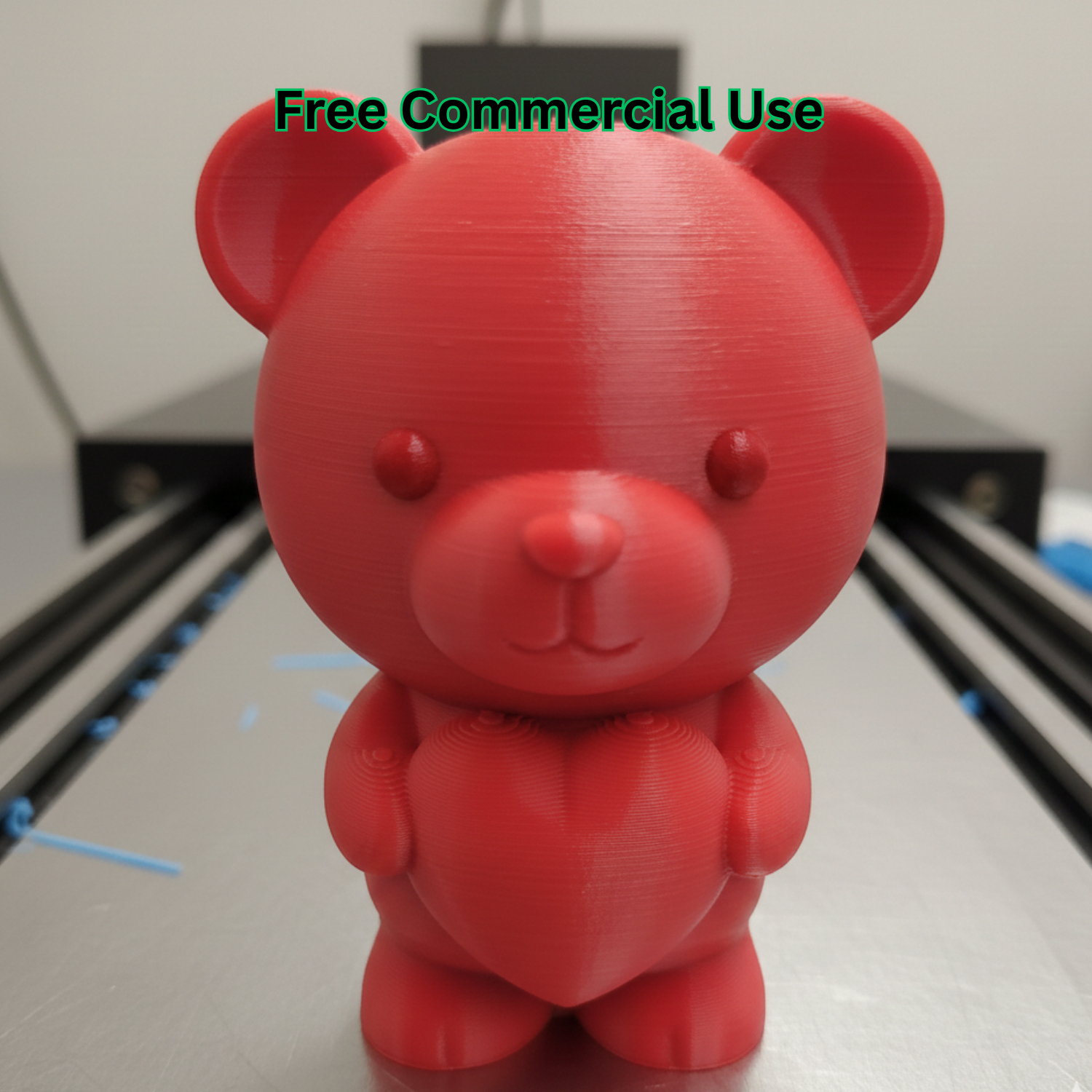 Heart Bear Valentine Figure
