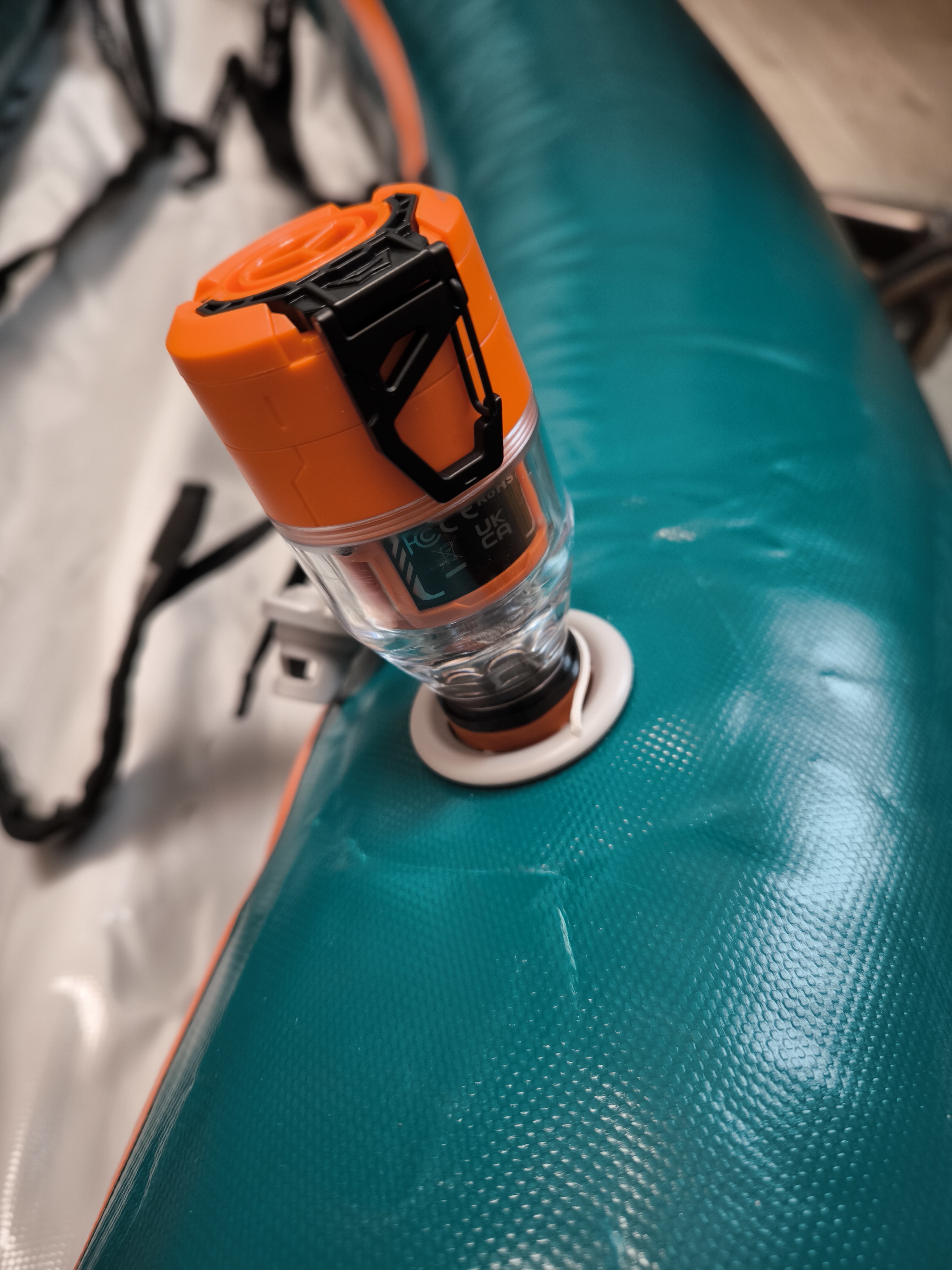 Redukce Packraft Robfin na Flextail max pump 3