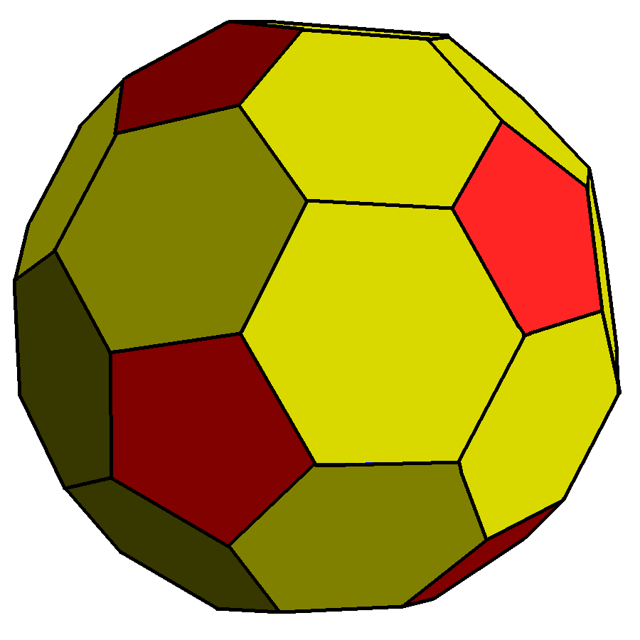 Chamfered dodecahedron GP(2,0)