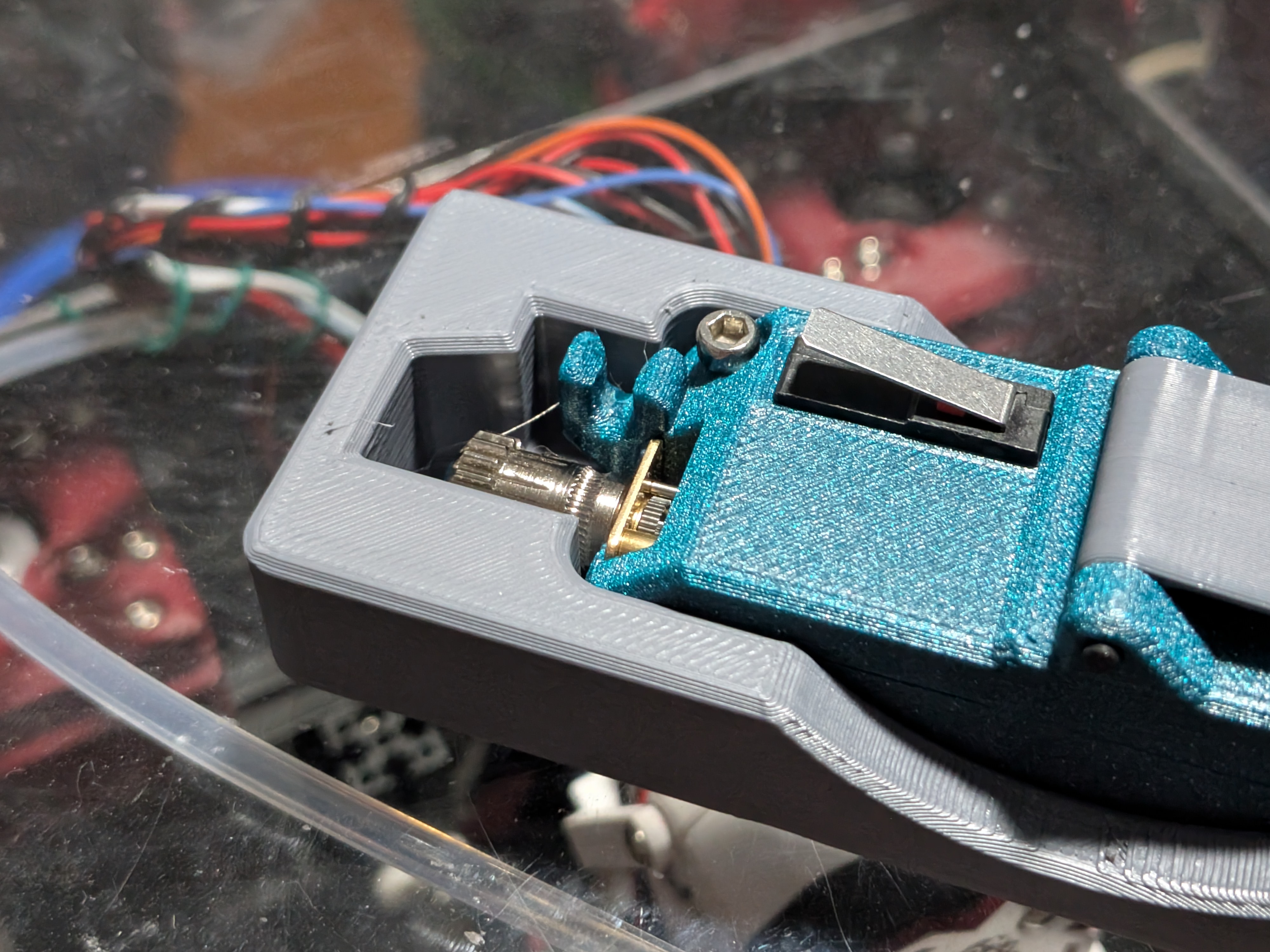 1x3 Gridfinity bin for the Bowden Speed Loader w/ Filament Guide 3D model thumbnail