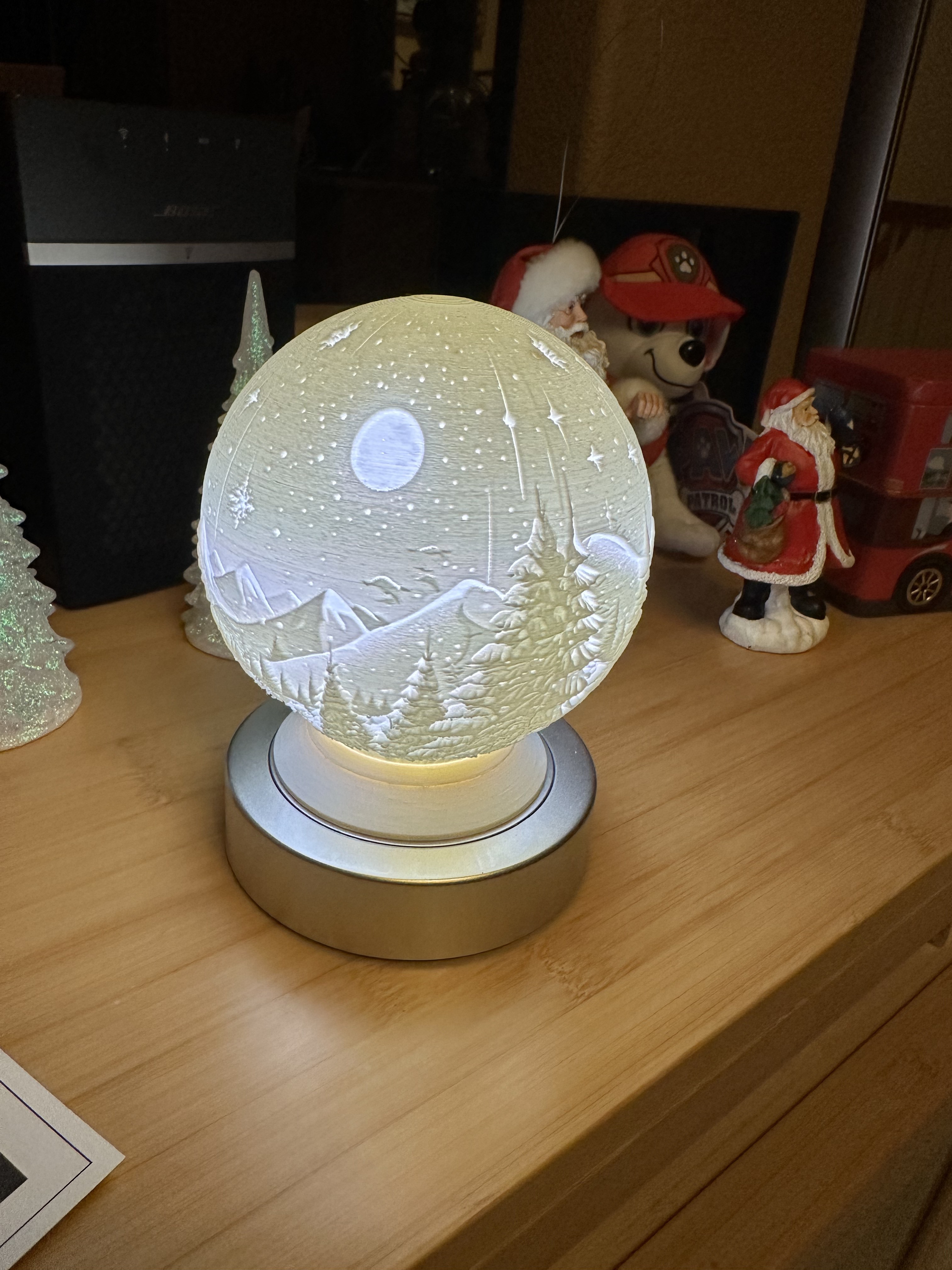 Snow Globe with Detachable Stand