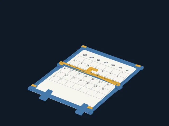 DatePilot – Mechanical Date Navigator for Printable Calendars