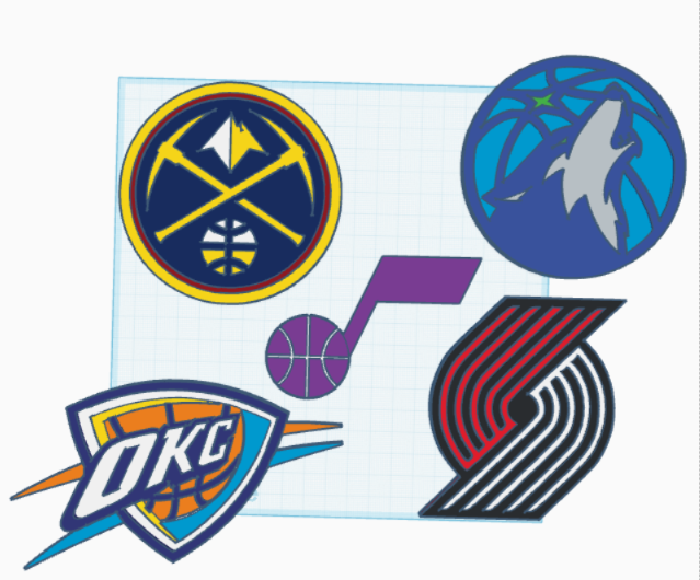Miniatura 20 do modelo 3D 30 NBA Logos