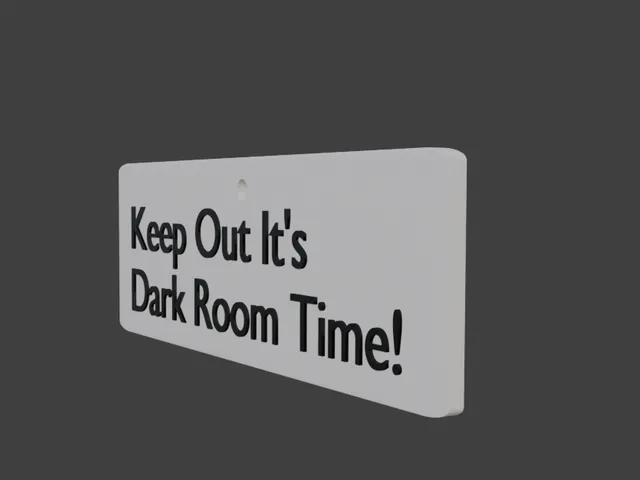 Keep Out It's Dark Room Time! Sign