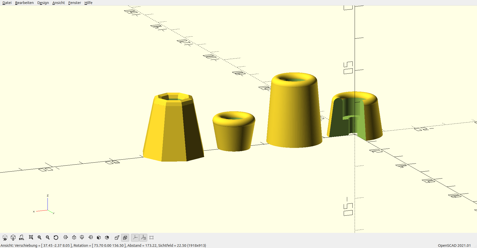 rubber feet / flexibler Gummifuß / Anpassbares / Customizable OpenSCAD- Script