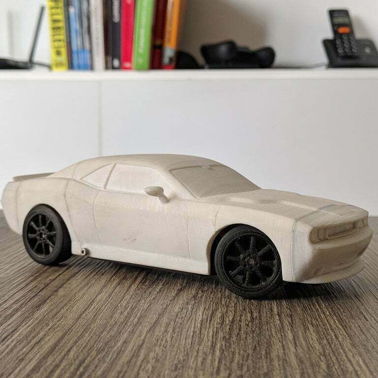 Dodge Challenger body for OpenZ v3b chassis, 1:28 RC by Luis Fernando ...