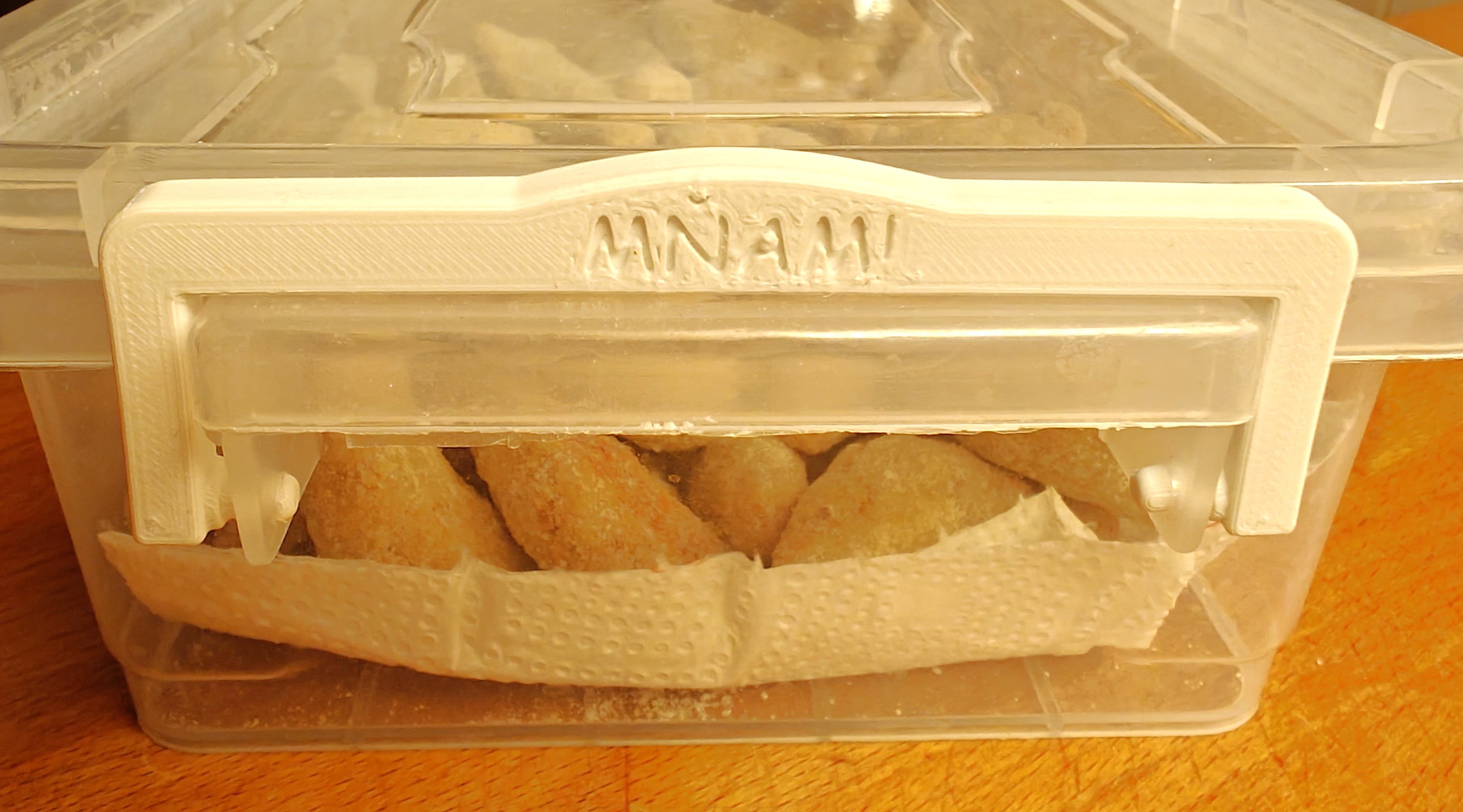 Spona krabičky na jídlo / food box clip 85 mm