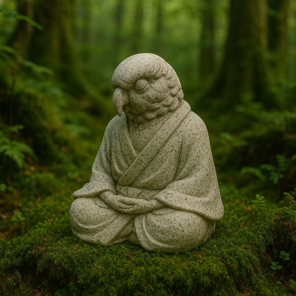 Bird-bird Meditating