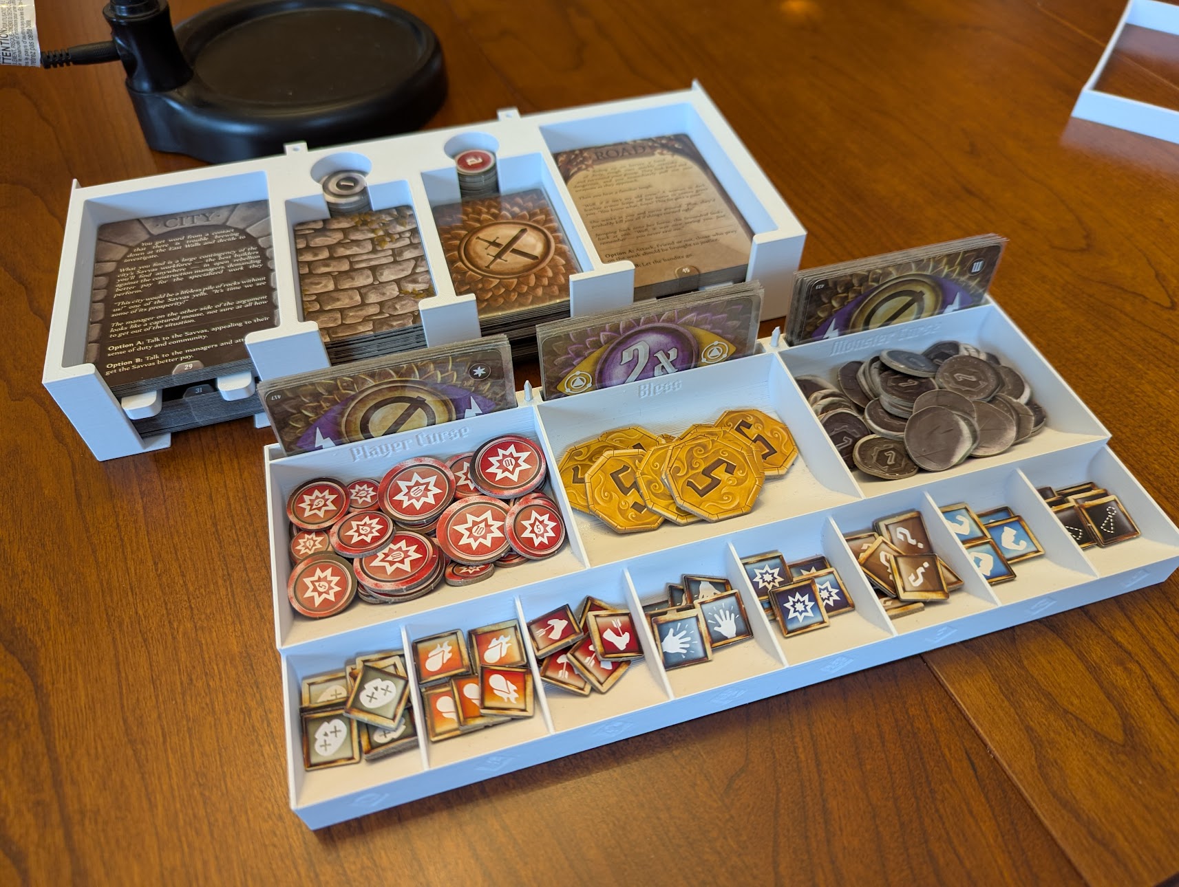 Gloomhaven setup and play caddy