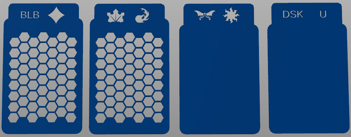 Stamped card dividers (MTG)