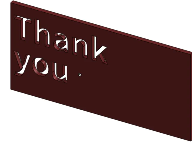 Thank you card design