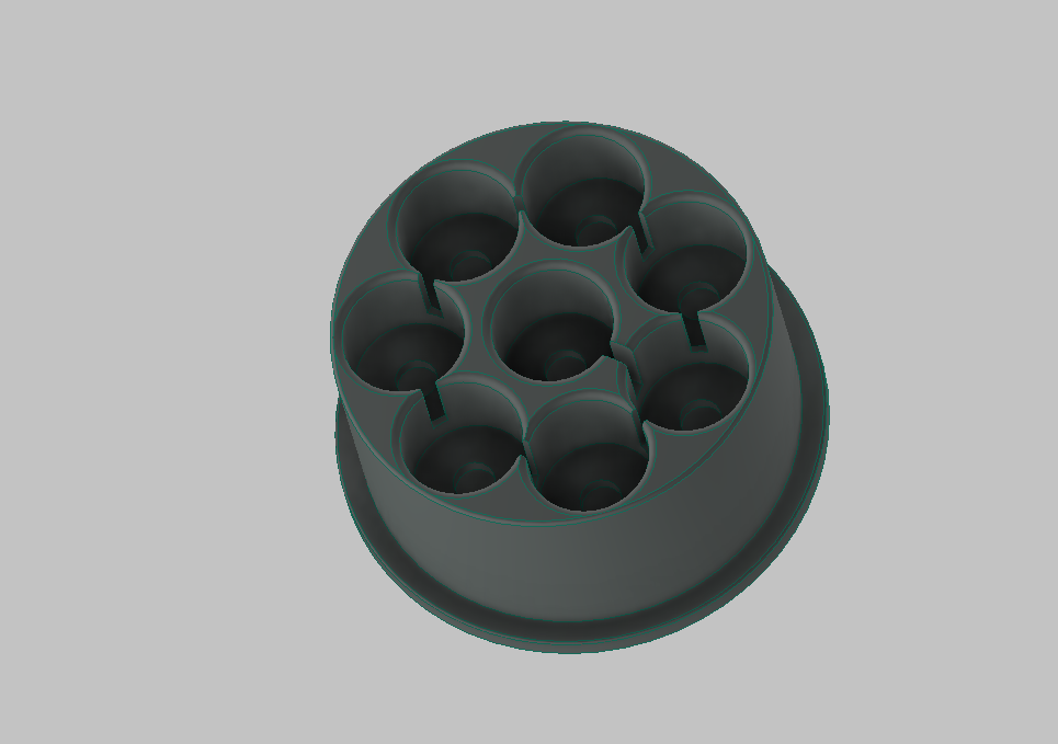 Batterry bullet - pressure fit 3D model