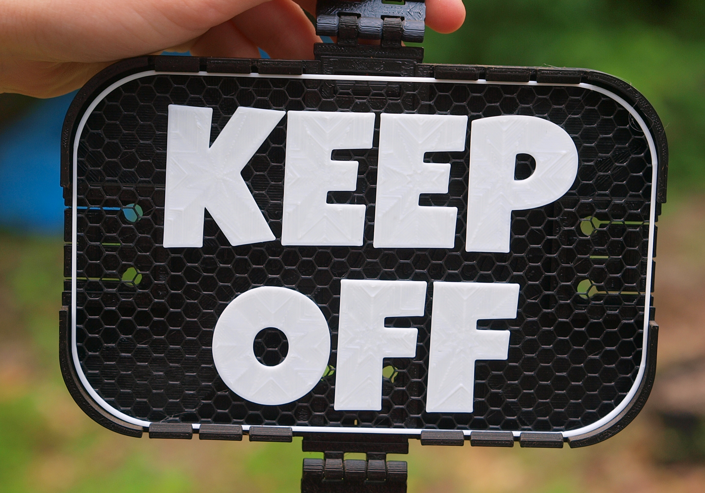 Keep Off sign