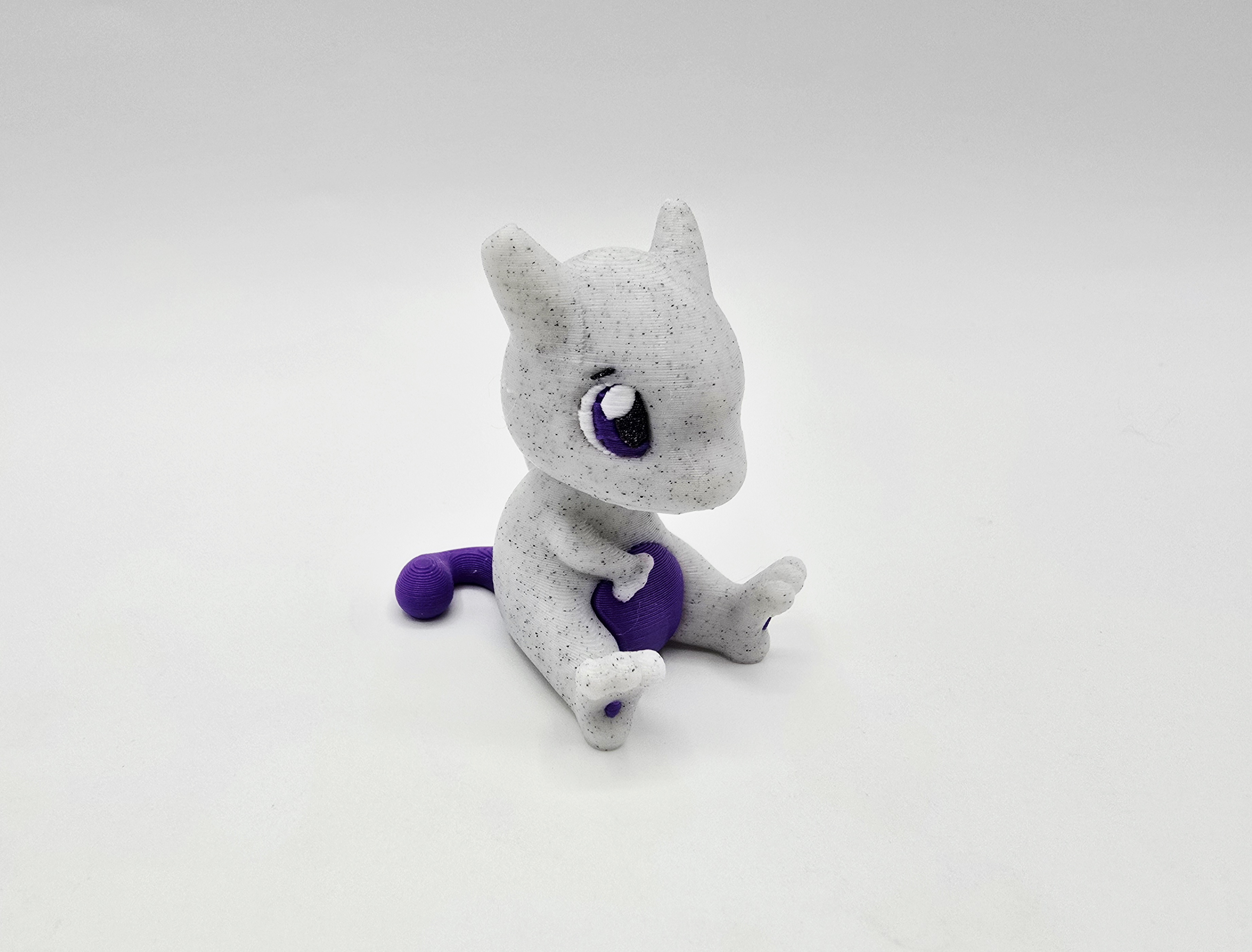 Chibi Mewtwo Fan Art Keychain