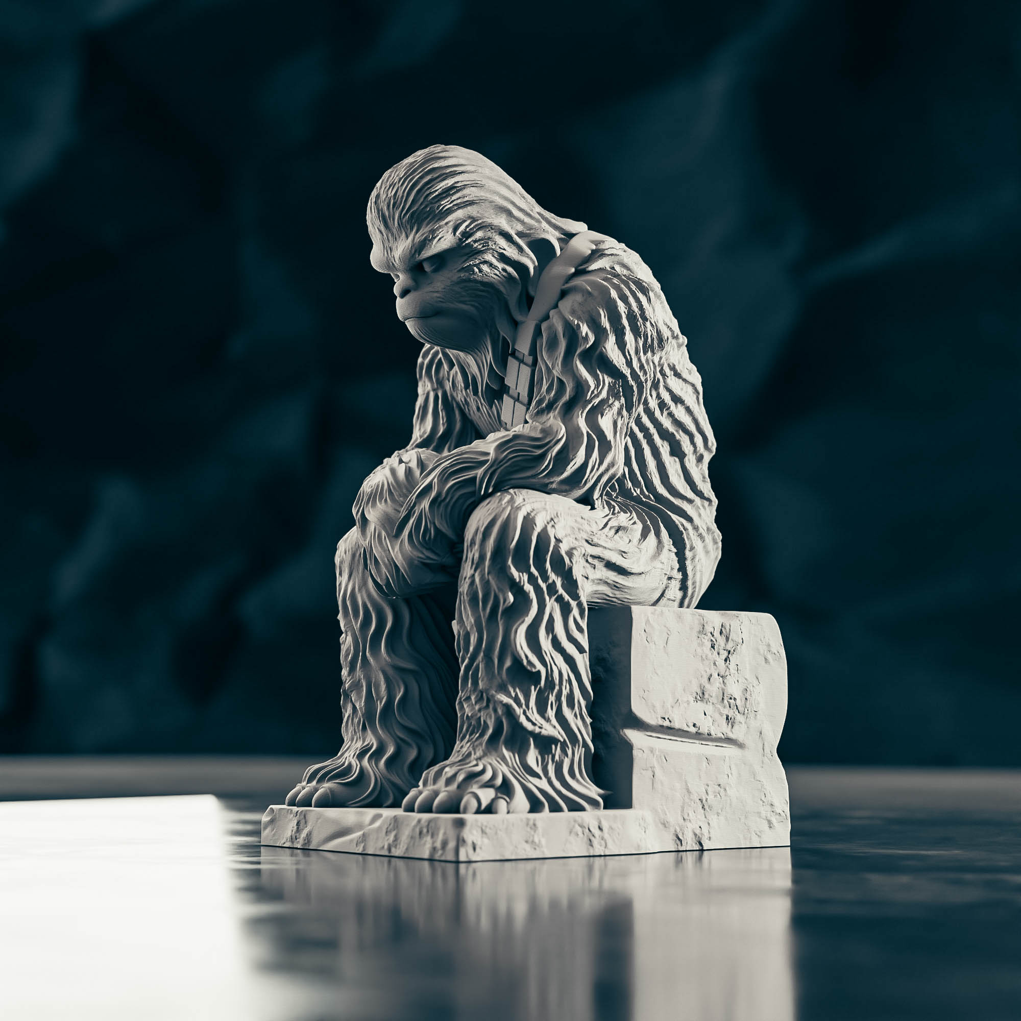 Chewbacca (Chewie) - Contemplation Statue