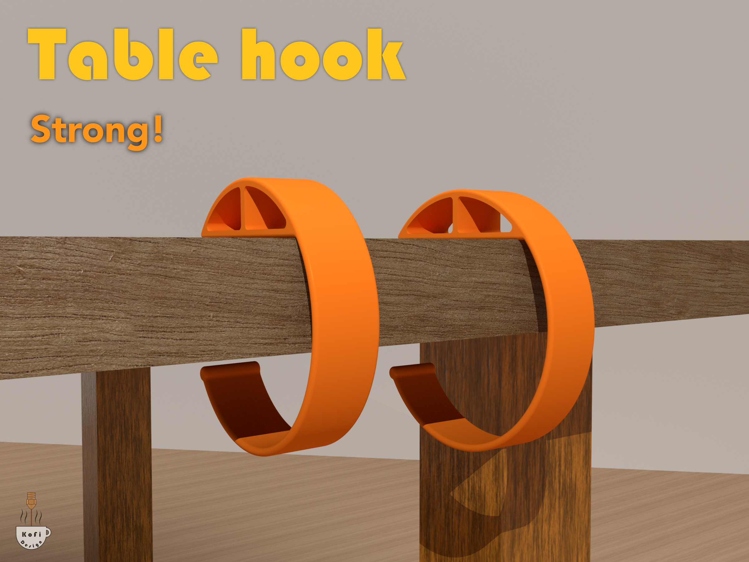 Strong table hook; non invasive