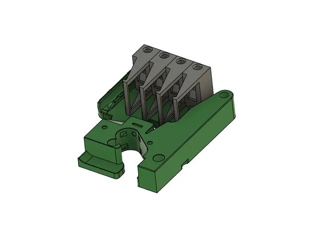 E3D Toolchanger DockAdapter for bowden-tube backboard setup - REMIX With holder for runout sensor