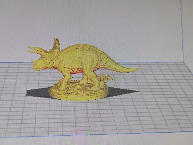 Triceratops statue