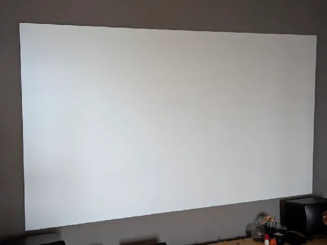 DIY 92" projector fixed frame screen