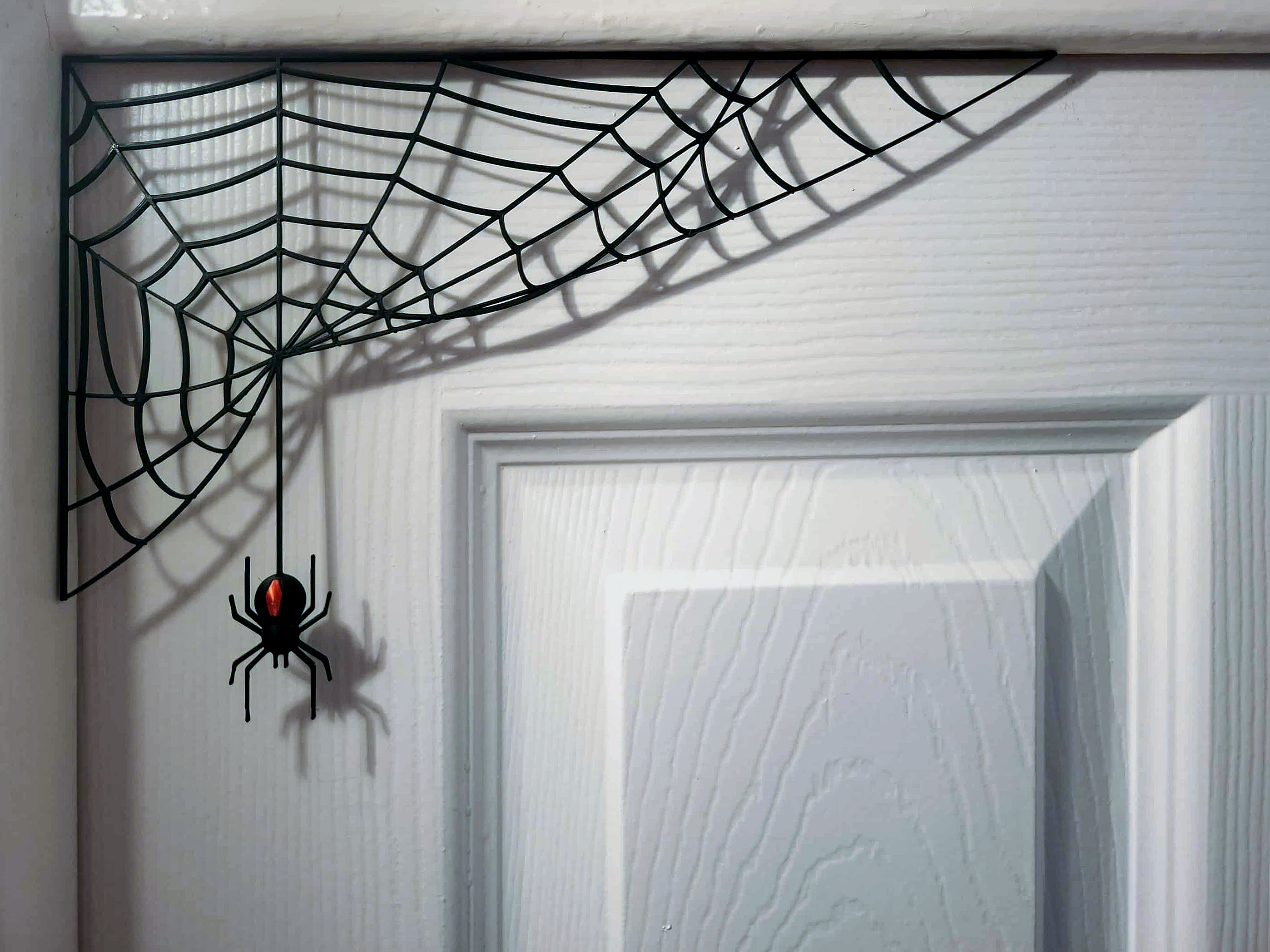 Spider and spiderweb Halloween decor