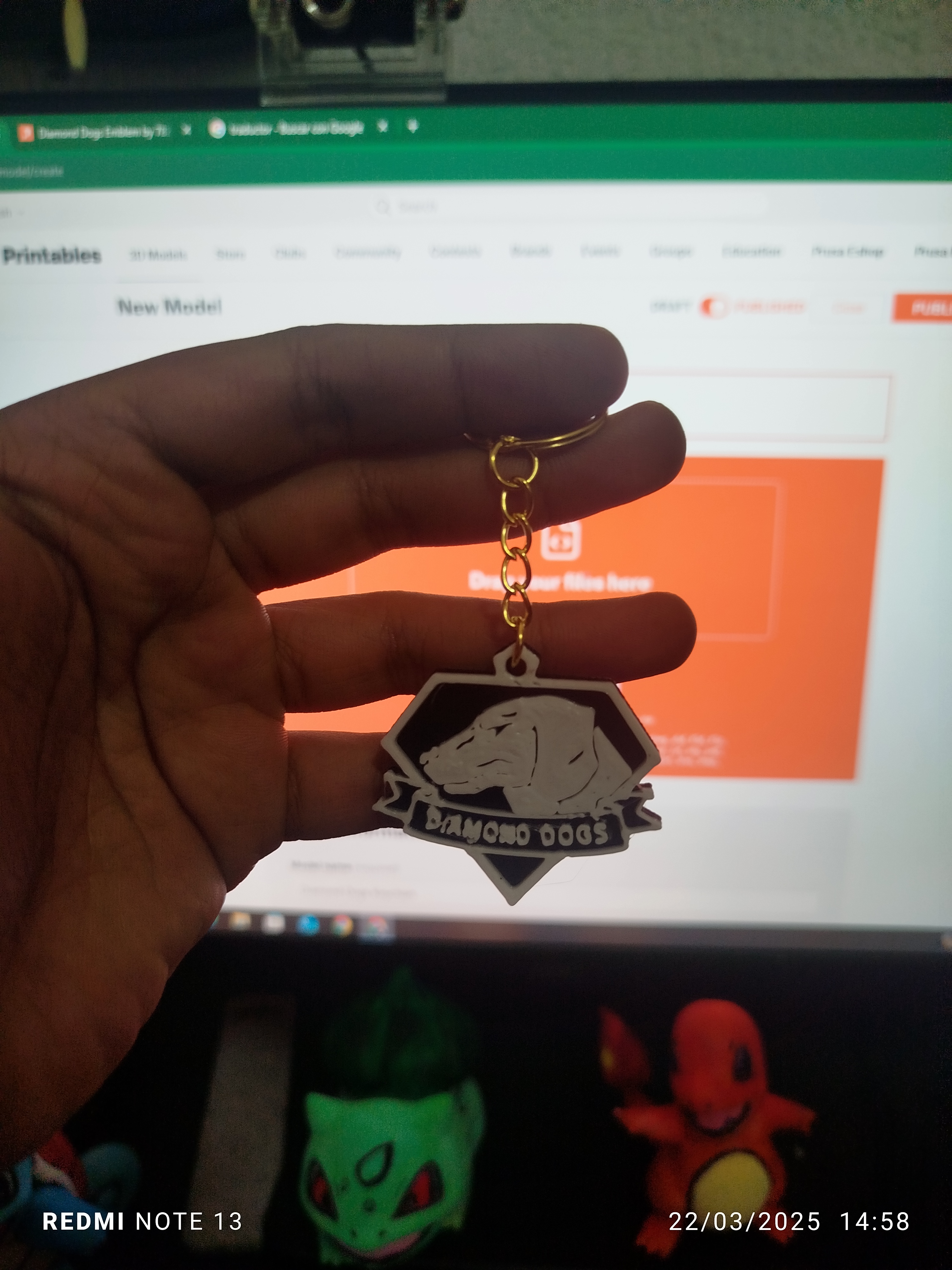 Diamond Dogs Keychain