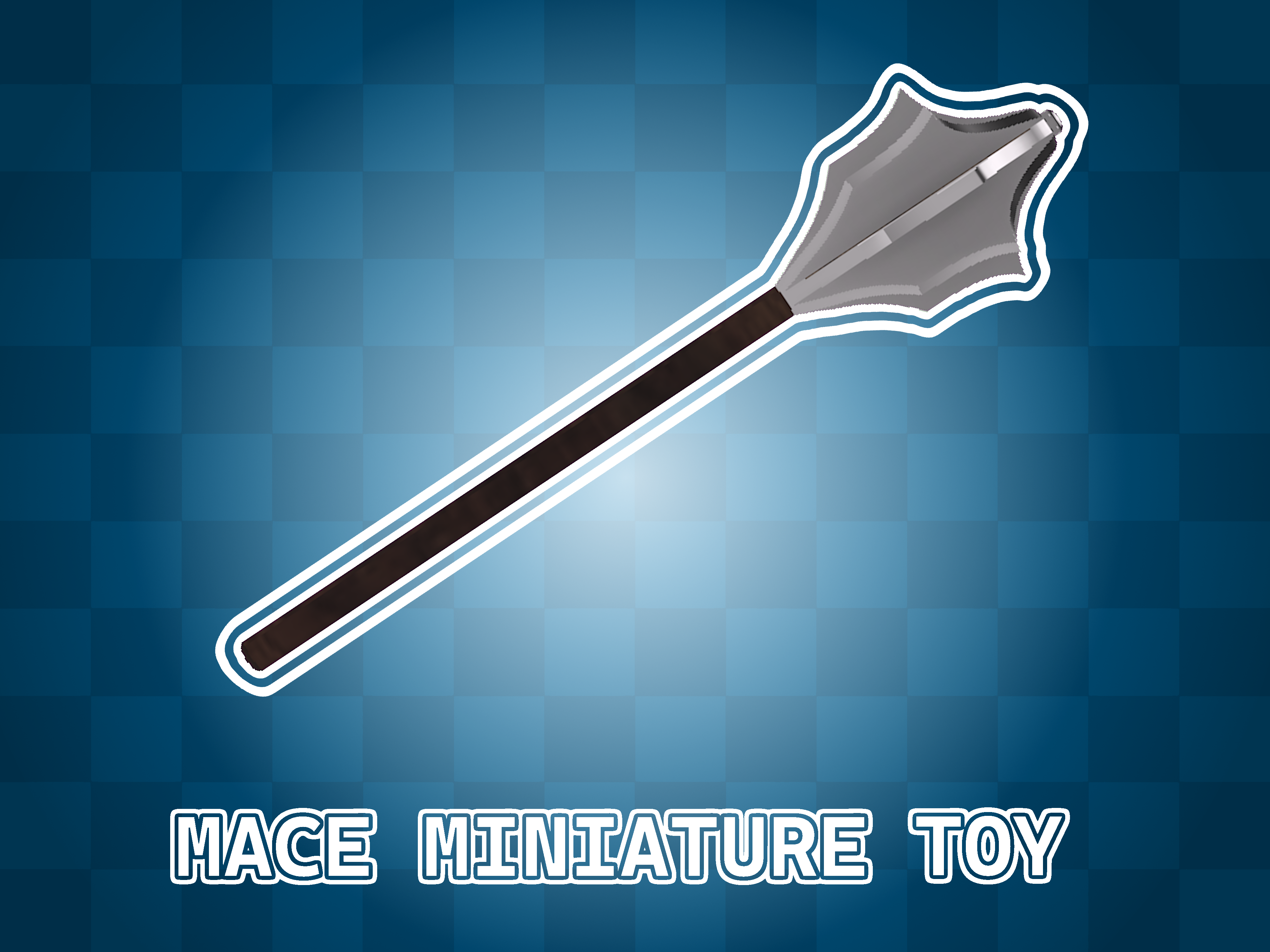 Medieval mace miniature toy