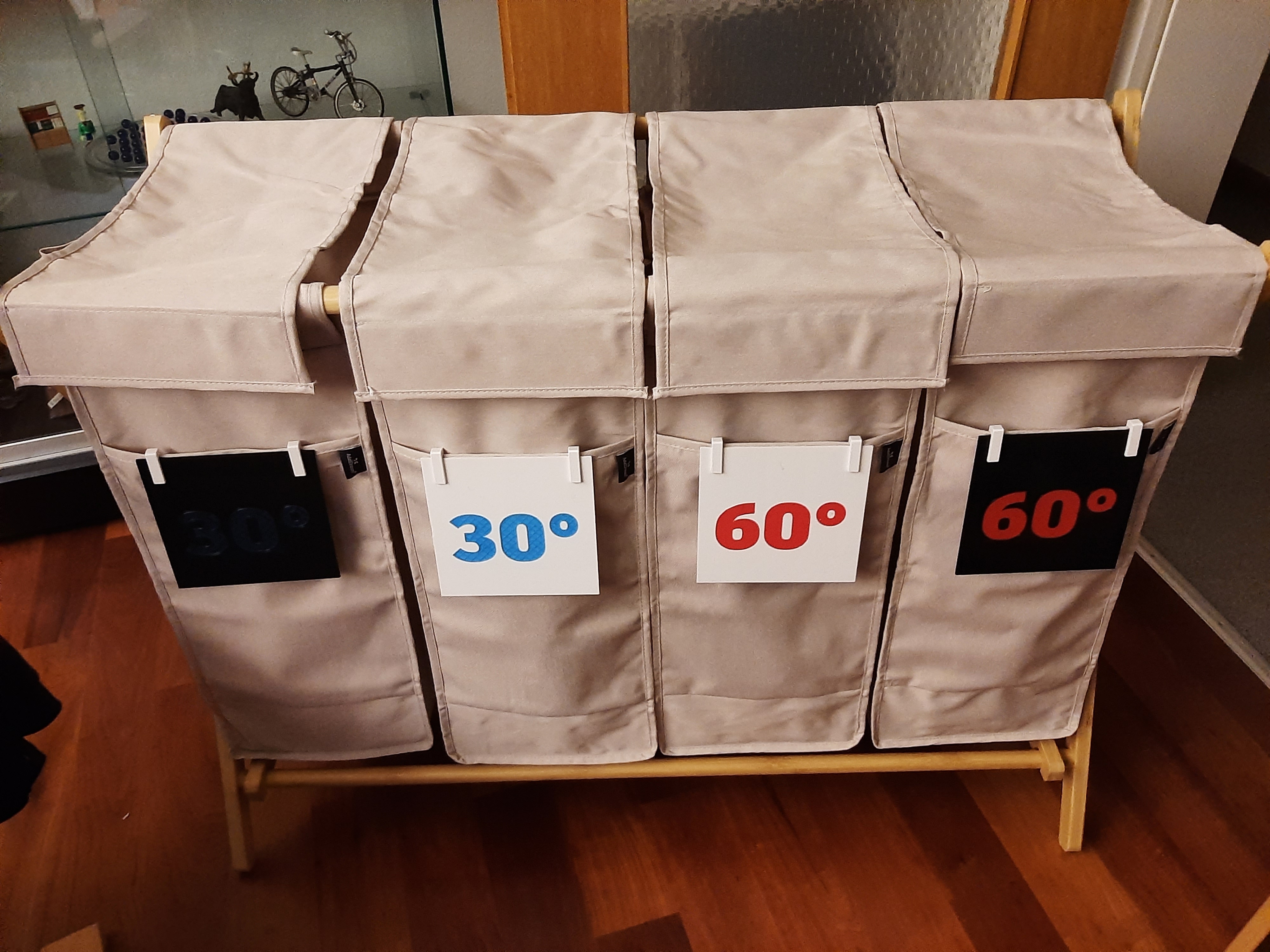 Wäschesackschilder Laundry bag signs