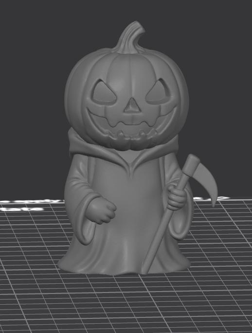 Pumpkin Reaper Mini Statue — thumbnail 2