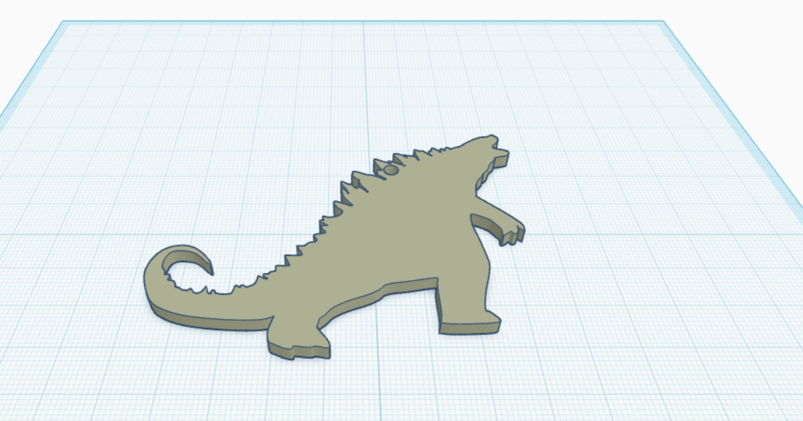 Godzilla Keychain