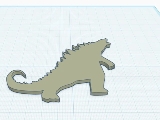 Godzilla Keychain