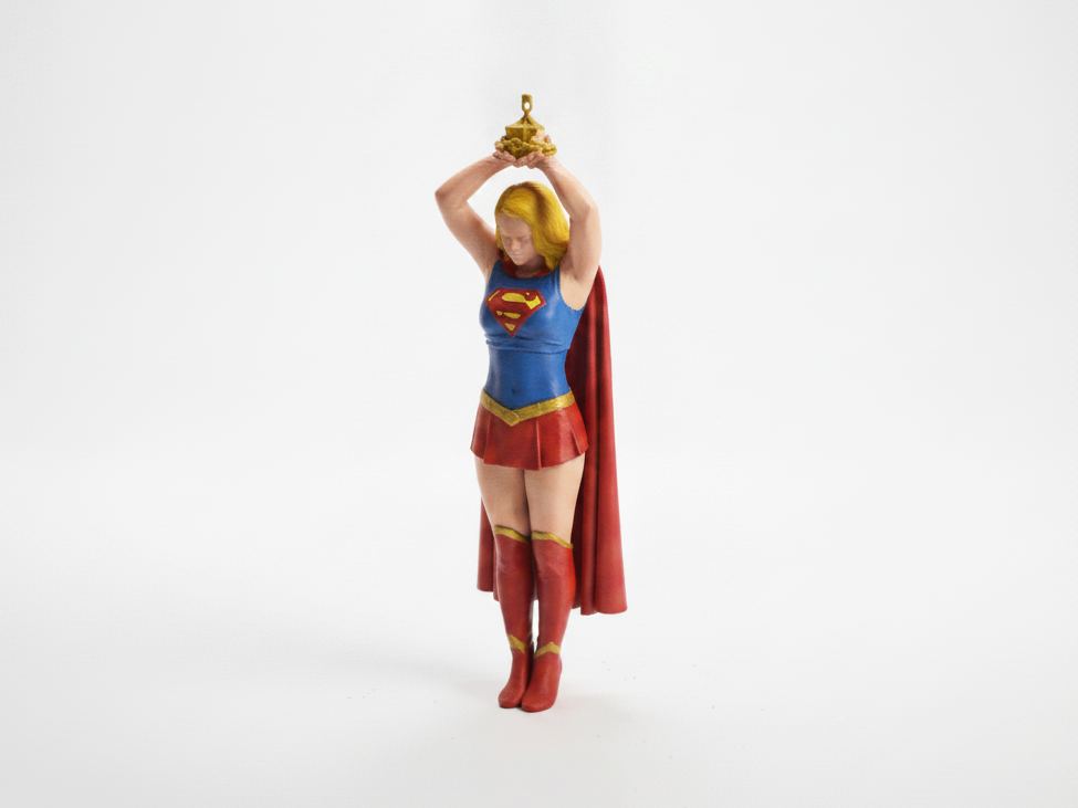 Chained Supergirl Figurine DC Comics 3D Printable