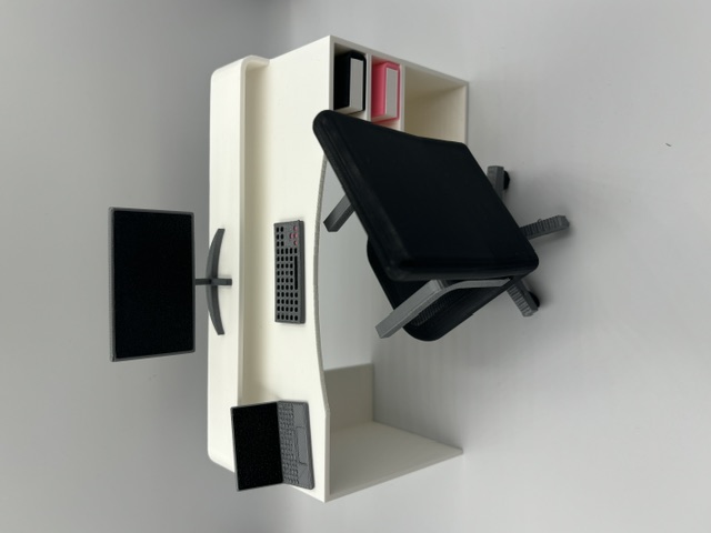 Miniatur-Schreibtisch „Simple Desk“ – 3D-druckbares Möbel