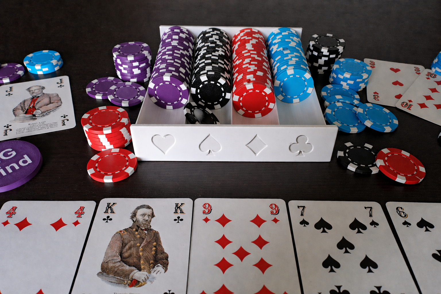 poker chips tray