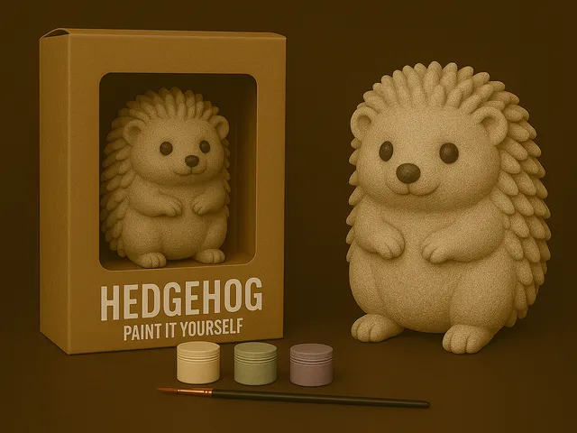 Hedgehog – Paint-It-Yourself