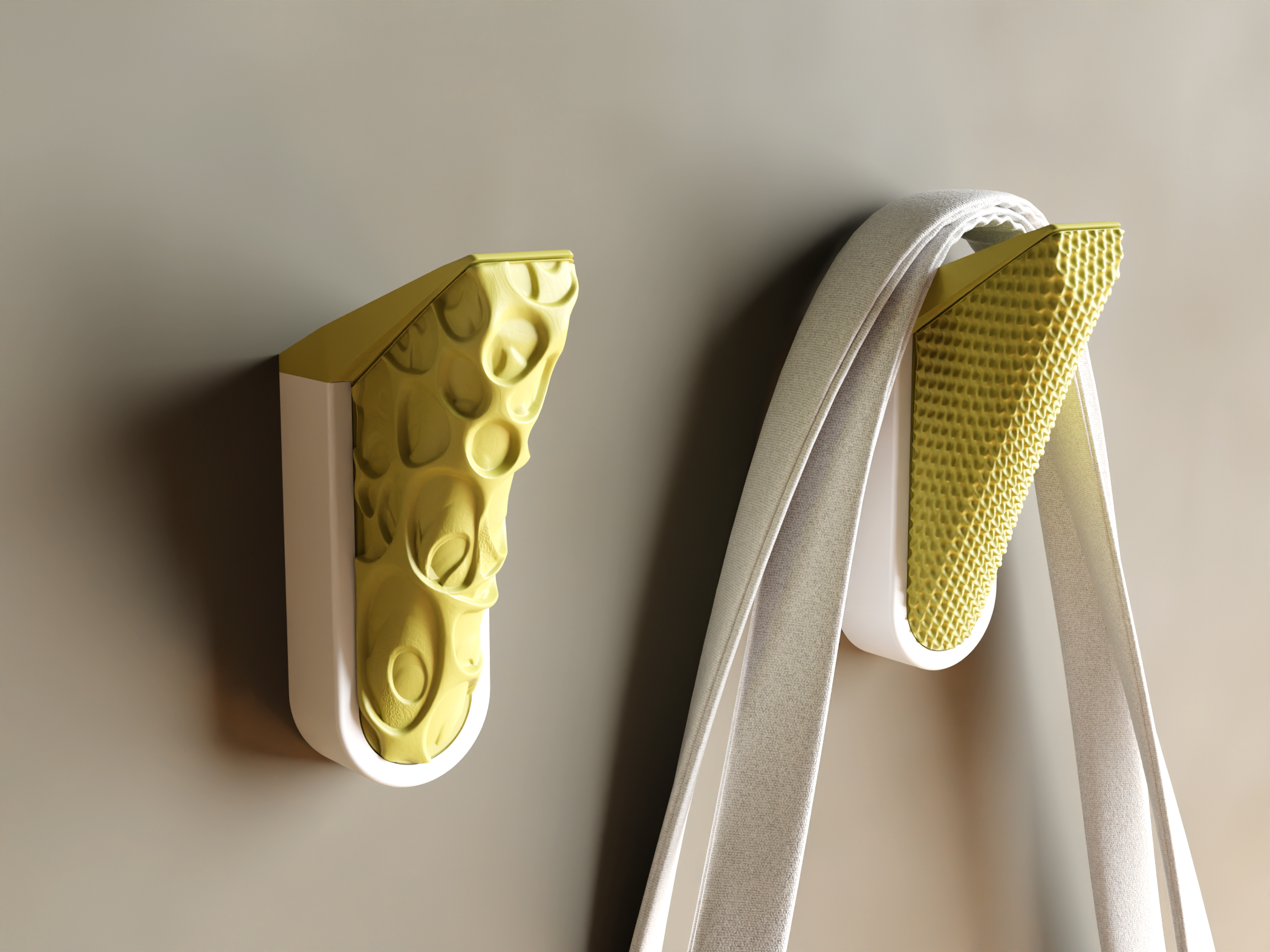 Textured Coat hook « design and elegant »
