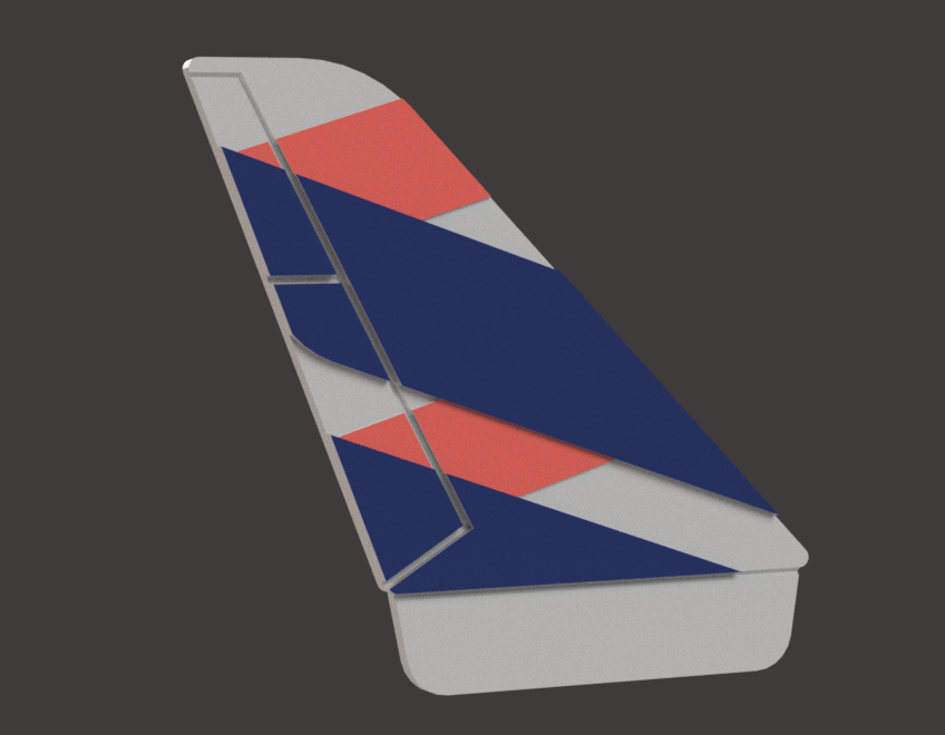 Latam Airlines - Airplane Tail coaster, keychain