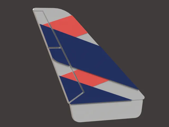 Latam Airlines - Airplane Tail coaster, keychain