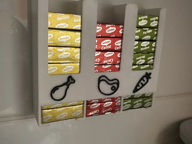 Maggi cube organizer and dispenser