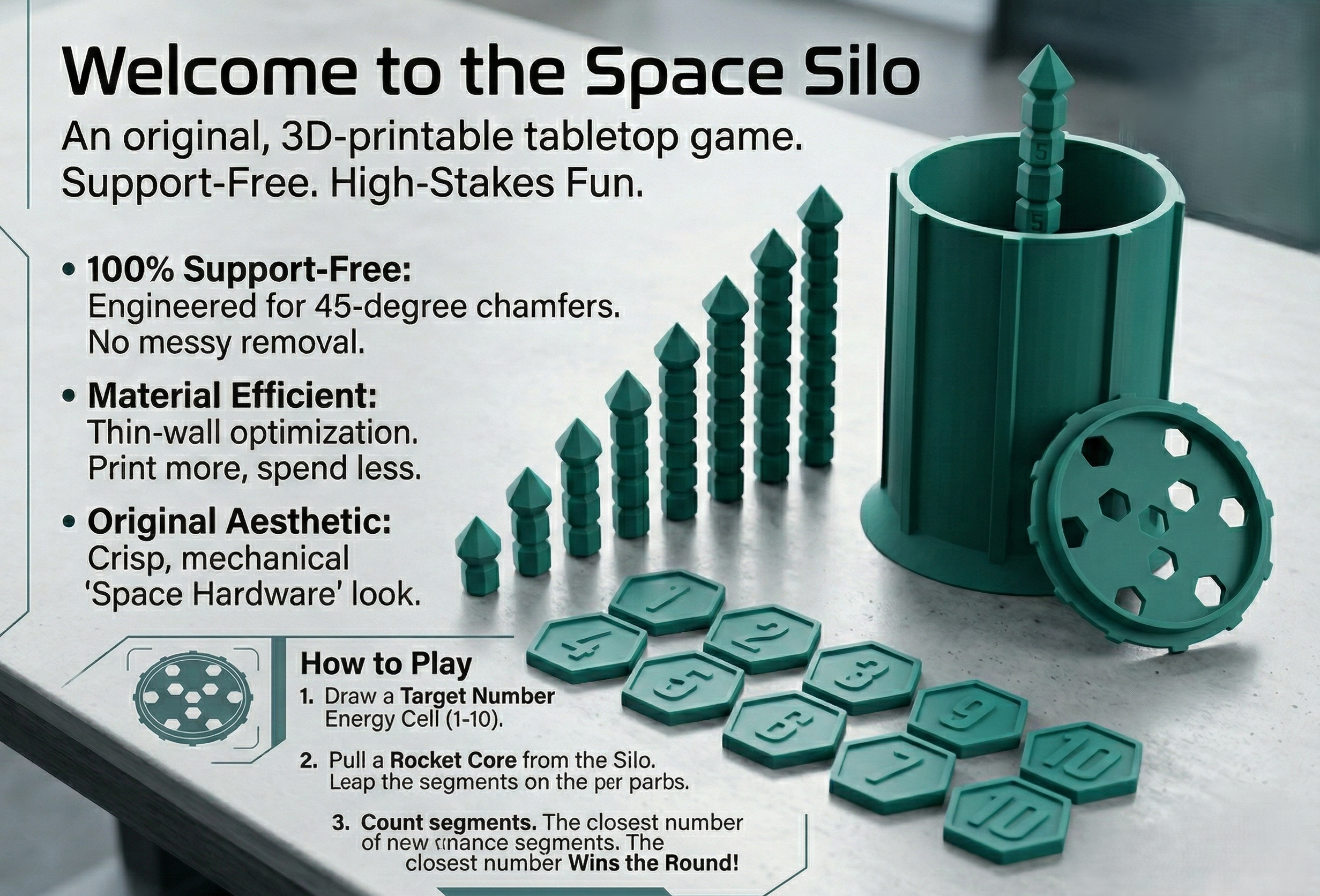 Space Silo: A Sci-Fi Rocket Extraction & Counting Game