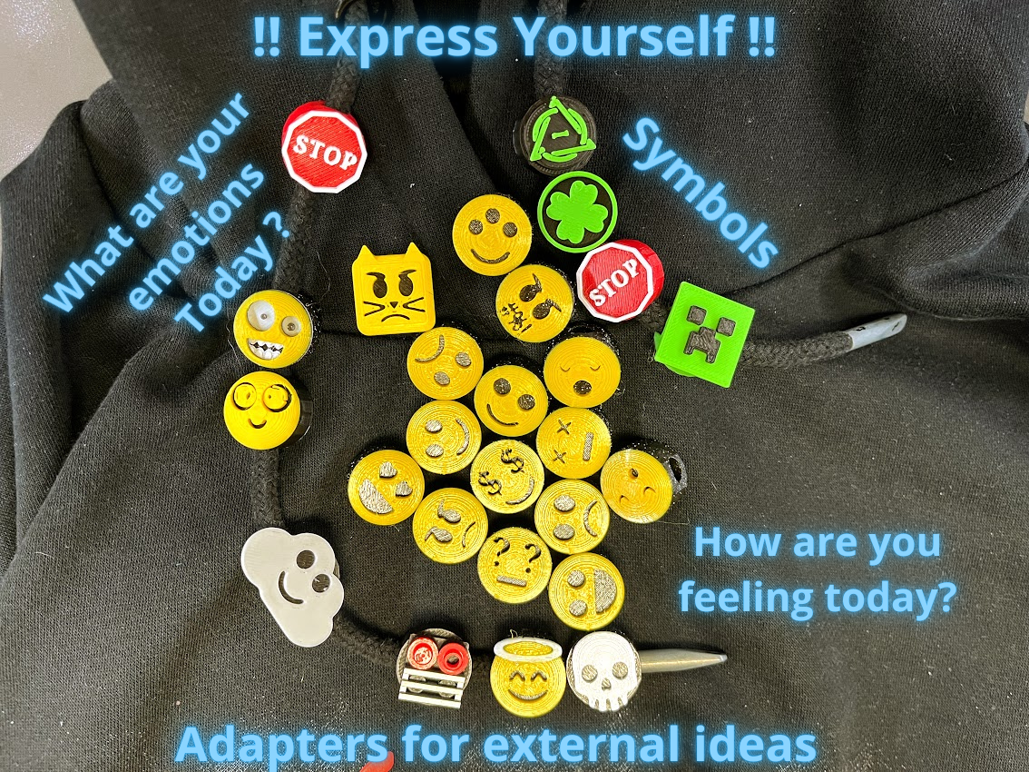 Emoji Beads for  hoodie and shoes