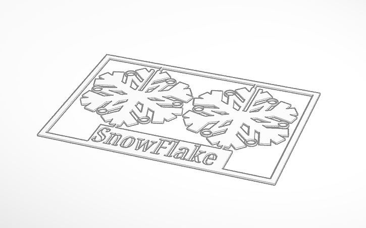 Snowflake kitcard