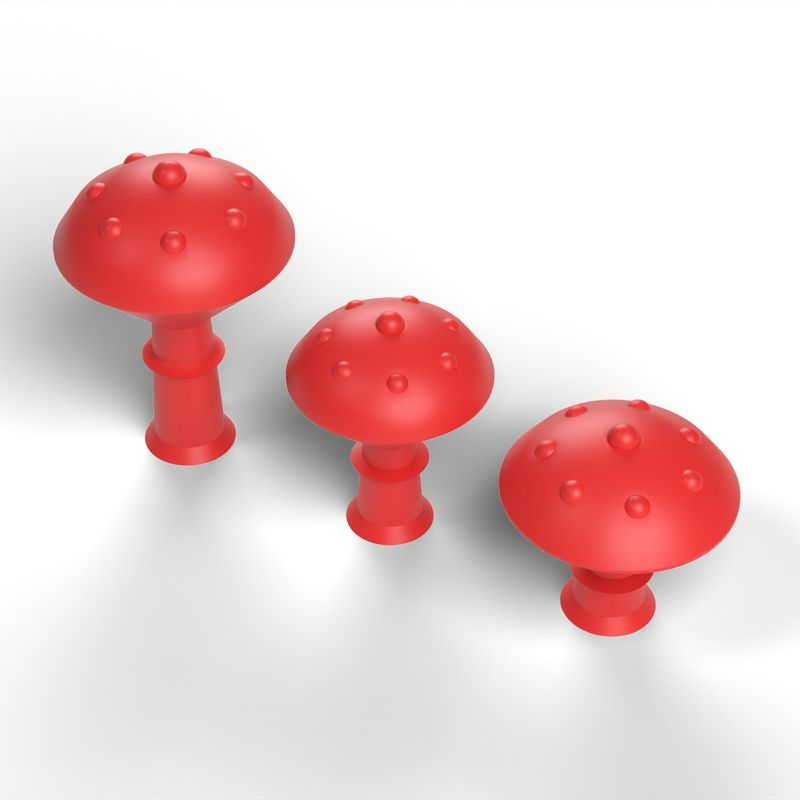 Garden Toadstools - Three Spotted Mushrooms for Pots and Fairy Gardens ...