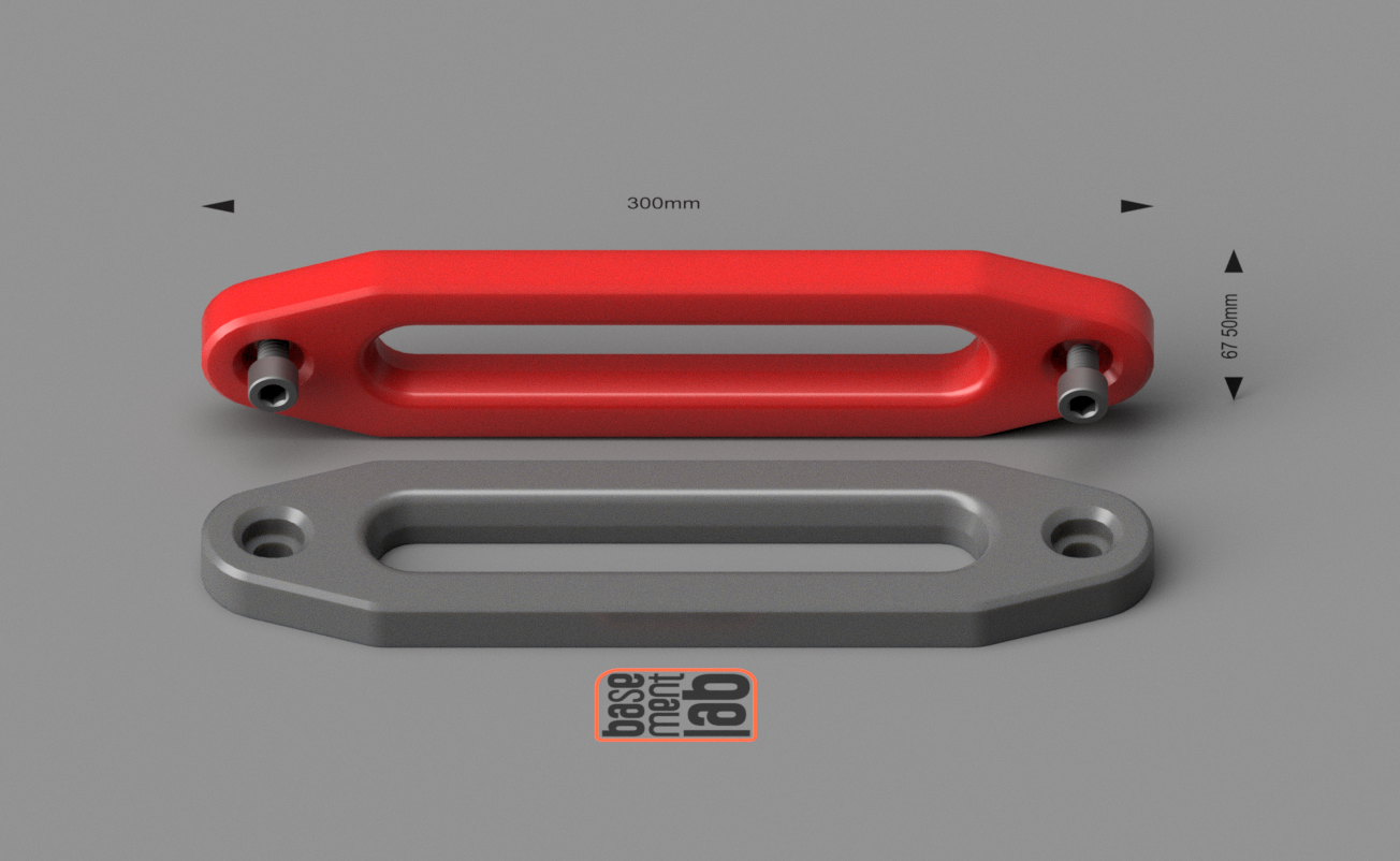 Hawse Fairlead with adjustable fixing slot 254mm/10" - Passacavo per verricello — thumbnail 3