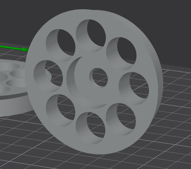 Filament Dryer Spool stabilizer with Bearing (threaded rod mount)