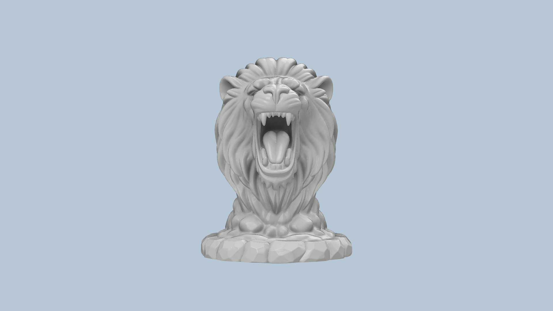 Lion Bust Hi-Res