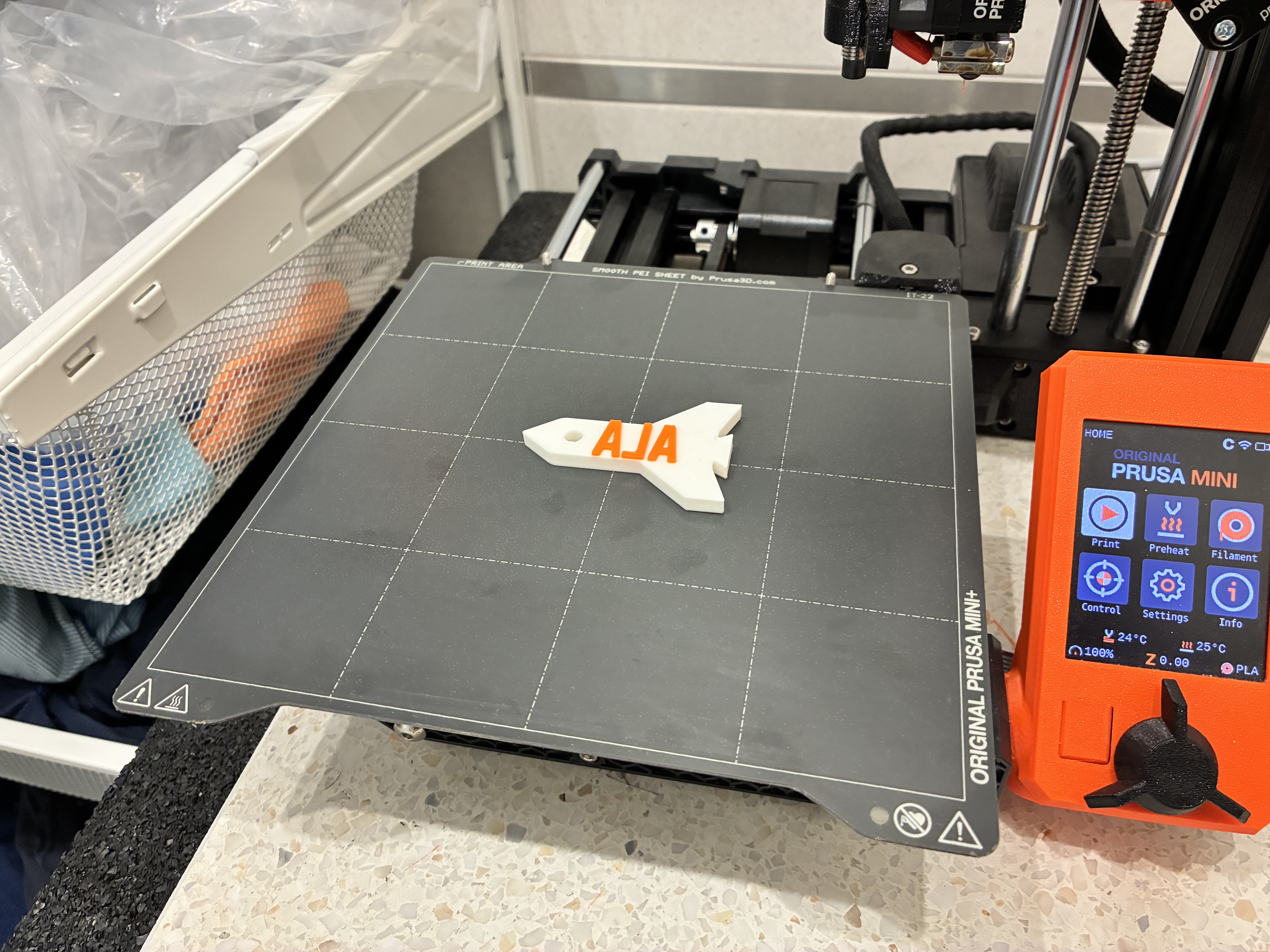 Ala Rocket Keychain - Personalized Space Tag & Bag Charm (No Supports, Prusa Mini Tested)