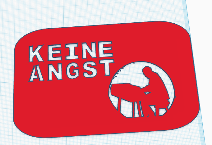 Stencil Keine Angst Danger Dan